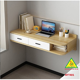 Mua Bàn làm việc  bàn trang điểm treo tường bằng gỗ  BTT401 - Nội thất lắp ráp Viendong Adv