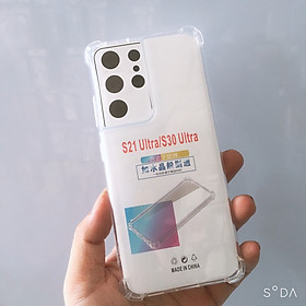 Ốp lưng cho Samsung S21 / S21 FE / S21 Plus / S21 Ultra dẻo trong TPU chống sốc 4 góc cạnh ( hàng chính hãng)