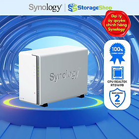 Mua Thiết Bị Lưu Trữ Synology DiskStation DS223j 2-bay  Memory 1 GB DDR4  Bảo hành 2 năm - Hàng Chính Hãng