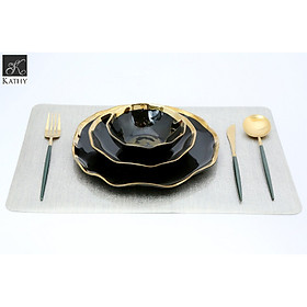 Mua Khăn lót bàn ăn màu ghi cỡ 30*45 SILVER 2460B