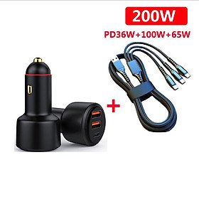 Mua Bộ củ sạc và dây sạc hỗ trợ sạc siêu nhanh trên ô tô TurboBlack 200w