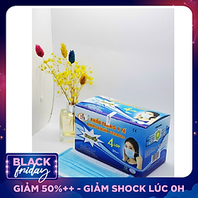 Hộp 50 Cái Khẩu Trang Y Tế 4 Lớp Nam Anh (Xanh)