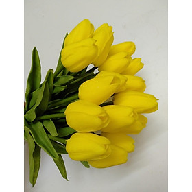 Mua Combo 10 cành Hoa Tulip - Hoa lụa - hoa giả trang trí nhà cửa  văn phòng  tiệc cưới hội nghị