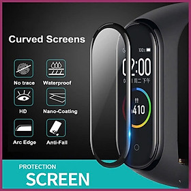 Dán màn miband 6, miband 5 3D full màn, dán dẻo mi band 5, mi band 6 3D FULL viền Kính Cường Lực Đồng Hồ Thông Minh - Hàng Nhập Khẩu