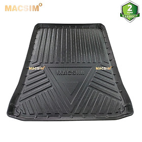 Thảm lót cốp xe ô tô BMW 5 series 2018- 2020 nhãn hiệu Macsim 3W chất liệu TPE cao cấp màu đen