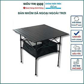 Bàn nhôm đa năng dùng cho đi dã ngoại di động Bàn xếp gấp gọn du lịch size