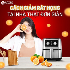 nồi chiên không dầu lotte_nhập khẩu hàn quốc tặng kèm sách- hàng chính hãng