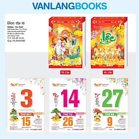 Lịch 2026 Bloc Đại Lỡ – Bonsai Thư Pháp | Lịch Tết Treo Tường Văn Lang | Mã: VL13A