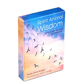 Bộ Bài Spirit Animal Wisdom Oracle 50 Lá Bài Tặng Đá Thanh Tẩy