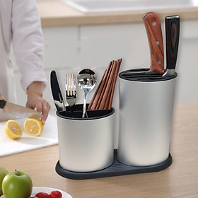 Mua kệ cắm dao đũa muỗng chất liệu nhôm sần cao cấp ( tặng bộ vs lò vi sóng mini nội địa nhật )