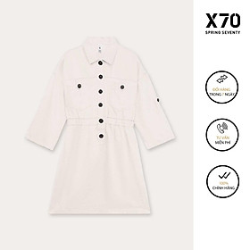 Đầm Sơ Mi Nữ Dáng Suông Thiết Kế Tay Dài Thời Trang X70 - 00780015
