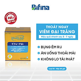 Men vi sinh Bifina Nhật Bản, Loại EX 60 gói - Thoát ngay viêm đại tràng, không lo tái phát