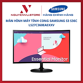 Màn Hình máy tính Cong Samsung S3 S36C LS27C360EAEXXV (27 inch, 1920 x 1080, 75Hz, VA, 4ms) - Hàng chính hãng