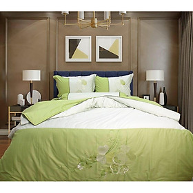 Bộ ga gối 4 món cotton satin Hàn Julia 556BK16