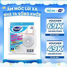 Mua Bông Lau Thay Thế MyJae Dạng Tròn Dành Cho Cây Lau Nhà Xoay 360 Độ