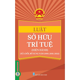 Luật Sở Hữu Trí Tuệ (Hiện Hành) (Sửa Đổi, Bổ Sung Năm 2009, 2019, 2022) (In trên giấy paper book; Mục lục trình bày chi tiết dễ dàng tra cứu)