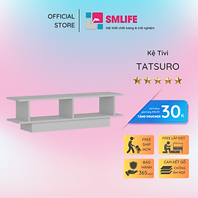 Kệ TV phòng khách bằng gỗ công nghiệp SMLIFE Tatsuro