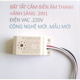 BỘ CẢM BIẾN TỰ ĐỘNG BẬT TẮT ĐÈN CẢM BIẾN ÁNH SÁNG ÂM THANH CỰC CHUẨN 