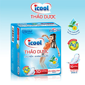 Băng vệ sinh icool thảo dược Hồng 7 miếng 