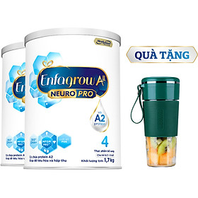 Bộ 2 lon Sữa bột Enfagrow A2 Neuro Pro 4 dành cho trẻ 3-6 tuổi - 1.7 kg