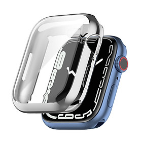 Ốp Case TPU Bảo Vệ Màn Hình Mạ Chrome cho Apple Watch Series 7 / Apple Watch Series 8 / Apple Watch Series 9 (Size 41mm/45mm)