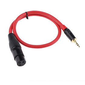3.5 Mm 1/8 Nam Đến 3 Pin XLR Nữ Headphone Micro Cáp Âm Thanh 0.5M