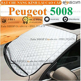 Tấm che chắn nắng nóng kính lái xe ô tô Peugeot 5008 3 Lớp Cao Cấp - OTOALO