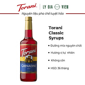 Siro Trái Cây Hỗn Hợp Torani Grenadine Syrup 750ml Mỹ - Syrup Pha Chế Cổ Điển - Tạo Ra Đồ Uống Có Hương Vị Thơm Ngon Theo Tiêu Chuẩn Shirley Temple and Roy Rogers