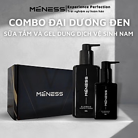 Combo thanh lịch MENESS - Sữa tắm gội 2in1 hương AQUA cao cấp 300ml và