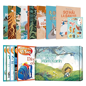 Boxset Mầm Xanh - Em Muốn Biết Vì Sao - 5 Chủ đề mới + Bộ 8 cuốn Flying Eye Books