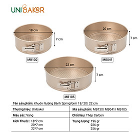 Mua KHUÔN NƯỚNG BÁNH SPRINGFORM UNIBAKER