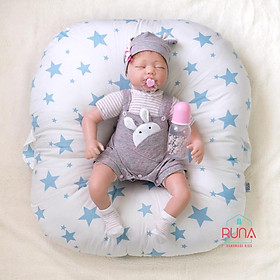 Gối chống trào ngược cho bé RUNA KIDS chất liệu Cotton Hàn 100% cao cấp