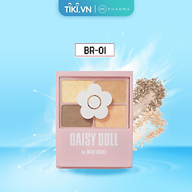 Bảng Phấn Mắt Daisy Doll Nhật Bản Siêu Bền Màu Với 4 Màu Trang Điểm Đa Chức Năng Phấn Má Hồng Phấn Bắt Sáng 5.1g