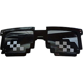 Mosaic Pixel Code Novelty Resolution Pixelated Pixel Sunglasses Cosplay Cartoon