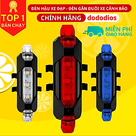 Đèn đuôi xe đạp cảnh báo ban đêm sạc USB đạp xe không thấm nước - đèn chiếu hậu xe đạp, đèn cảnh báo nhấp nháy, Đèn hậu xe đạp thể thao loại mới cao cấp,đèn xe đạp hậu led gắn sau xe cảnh báo an toàn có thể sạc lại - Hàng Chính hãng dododios