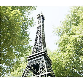 KHO-HN * Mô hình tháp Eiffel đồng đúc size 25cm trang trí nhà búp bê, bonsai, tiểu cảnh