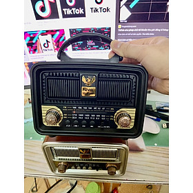 Hình ảnh Đài Radio-NNS Model NS-8109BT ĐEN , Bluetooth 5.0, Bắt Sóng FM, AM, /USB/TF, Thẻ Nhớ Hàng Chính Hãng