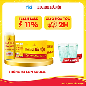 Bia Hơi Hà Nội - Thùng 24 lon 500ml - Phiên bản Tết 2024