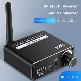Bộ Thu Bluetooth Không Dây, Bộ Chuyển Đổi Âm Thanh, Bộ Thu Âm Thanh D18 Bluetooth 5.0 Bộ Chuyển Đổi USB C Giắc Cắm 3.5Mm