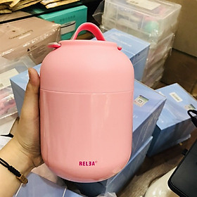 Mua Bình ủ cháo áp suất Relea 700ml thiết kế 6 lớp cách nhiệt tốt (kèm thìa inox gấp gọn) - Bình giữ nhiệt kháng khuẩn nấu cháo cho bé không cần nấu  đựng canh  súp  giữ nóng/ lạnh 8-12 tiếng đồng hồ