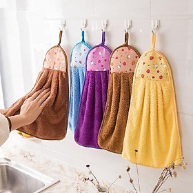 Mua (Combo 10) Khăn Cotton Lau Tay Nhà Bếp Có Khoen Treo Dày Dặn Size 26x42 Cm