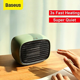 Máy sưởi mini để bàn Baseus Warm Little White Fan Heater (PTC Ceramic sheet heating, 3s fast heating, 500W, 50Hz) - Hàng chính hãng