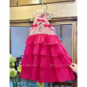 Đầm công chúa sườn xám cho bé gái diện lễ tết năm mới giáng sinh size 12-40kg hàng thiết kế cao cấp