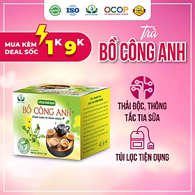 Trà Bồ Công Anh hộp 30 Túi Lọc x 3Gram của Siêu Thị Thiên Nhiên giúp tiêu hóa tốt, lợi tiểu