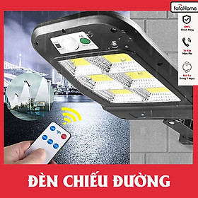 Đèn Năng Lượng Mặt Trời, Đèn Led Năng Lượng Mặt Trời Sân Vườn Chiếu Đường Liền Thể Kép Cảm Biến Chuyển Động Chống Nước Có Điều Khiển