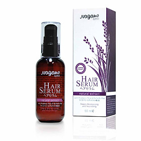 Serum Dưỡng Tóc Suôn Mượt Hoa Đậu Biếc Nagano 50ml - Hair Serum Nagano 50ml - Phục hồi cho tóc hư tổn, chống lại tác nhân gây hại từ ô nhiễm và ánh nắng mặt trời.