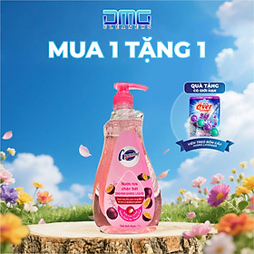 MUA 1 TẶNG 1: Chai Nước Rửa Chén Bát Gleaming Hương Chanh Dây 1L TẶNG 1 Vỉ Treo WC Hương Lavender