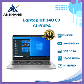 Hình ảnh Laptop HP 240 G9 6L1Y4PA (Core i7 1255U/ 8GB/ 256GB SSD/ Intel Iris Xe Graphics/ 14.0inch Full HD/ Windows 11 Home/ Silver/ Vỏ nhựa) - Hàng Chính Hãng - Bảo Hành 12 Tháng Tại HP Việt Nam