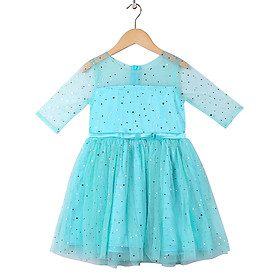 Đầm Bé Gái Công Chúa Vải SATIN phồi lưới - MEEJENA, từ 11-30 kg - 1794