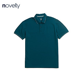 Áo thun nam Polo NOVELTY trơn màu cổ bo 210131N